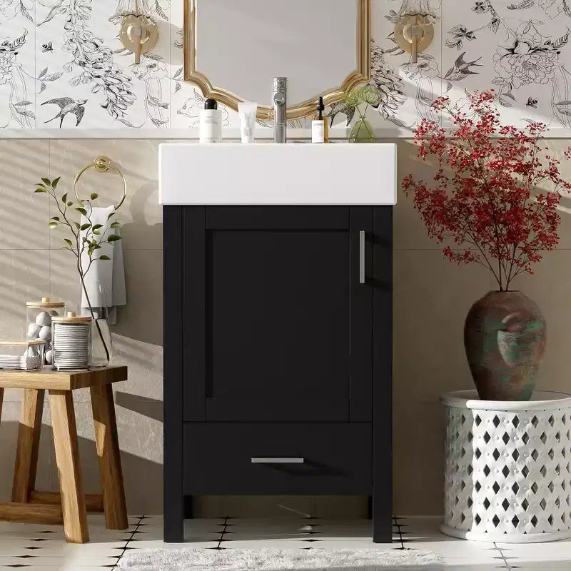 20.28 Bathroom Vanity with Sink, Bathroom Storage Cabinet with Drawer for Small Space
