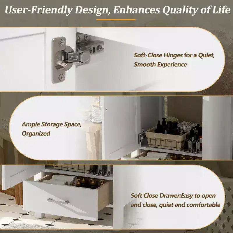 20.28 Bathroom Vanity with Sink, Bathroom Storage Cabinet with Drawer for Small Space