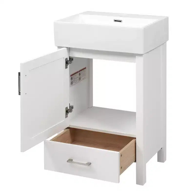 20.28 Bathroom Vanity with Sink, Bathroom Storage Cabinet with Drawer for Small Space