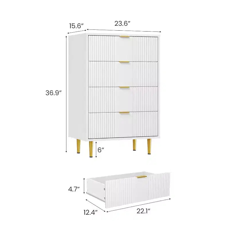 4/ 5/ 6 Drawers Dresser for Bedroom Living Room, Hallway