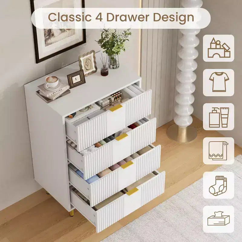 4/ 5/ 6 Drawers Dresser for Bedroom Living Room, Hallway