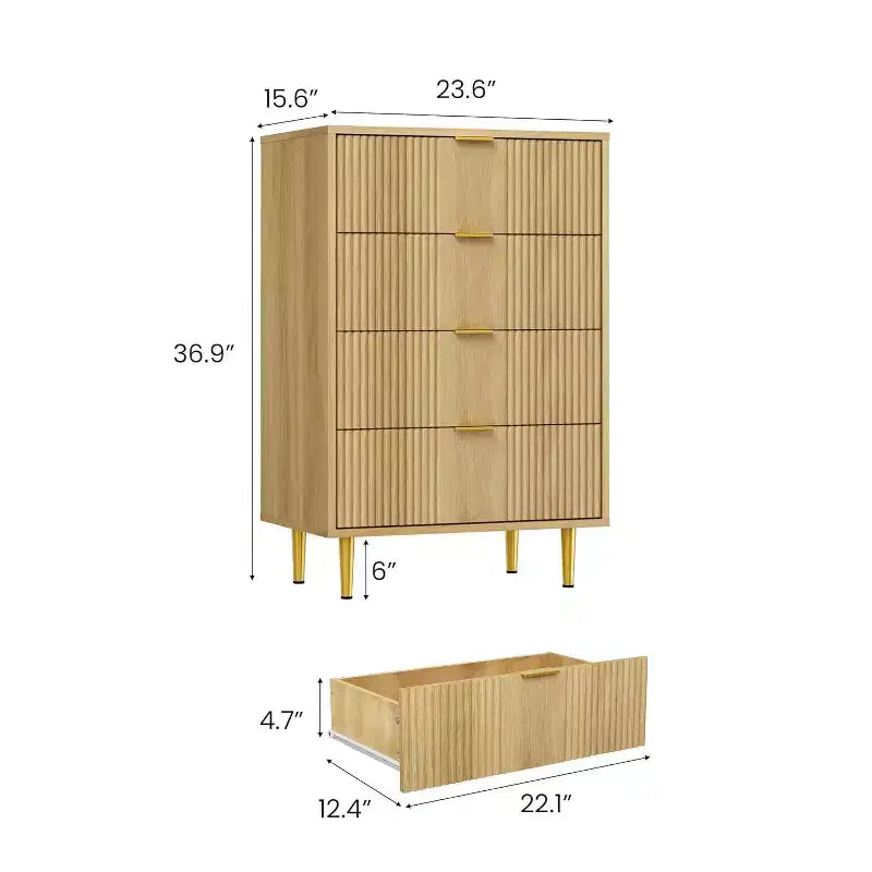 4/ 5/ 6 Drawers Dresser for Bedroom Living Room, Hallway