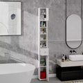 sumyeg Tall Slim 71 Freestanding Bathroom Cabinet with Drawer, 2 Doors & Adjustable Shelves in White