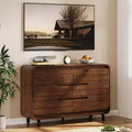 Acekool 6 Drawer Dresser for Bedroom, Modern Wooden Chest of Drawers with Storage for Living Room