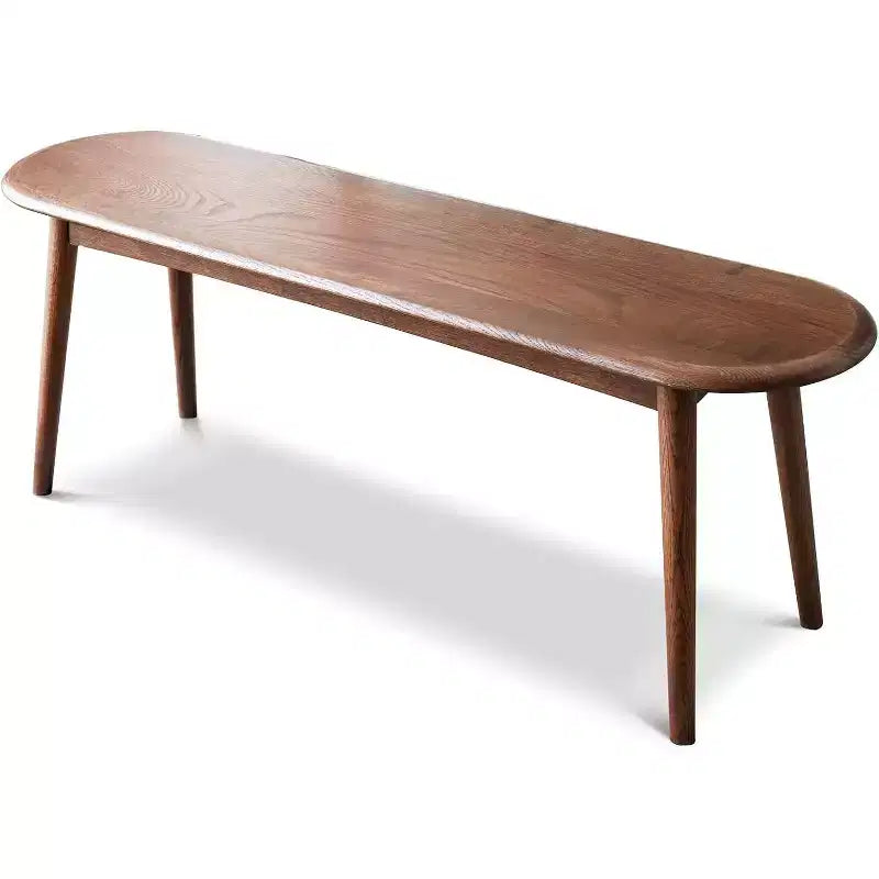 Oak Wood Bench, Modern Farmhouse Table Bench, Armless Kitchen Bench, Entryway Shoe Rack Bench, Indoor Outdoor Furniture Bench