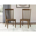 Signature Design by Ashley Chadworth Dining Room Side Chairs, Set of 2, Brown Wood Spindle-Back Design