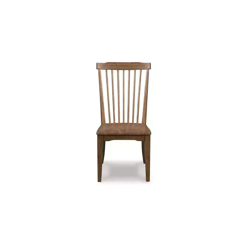 Signature Design by Ashley Chadworth Dining Room Side Chairs, Set of 2, Brown Wood Spindle-Back Design
