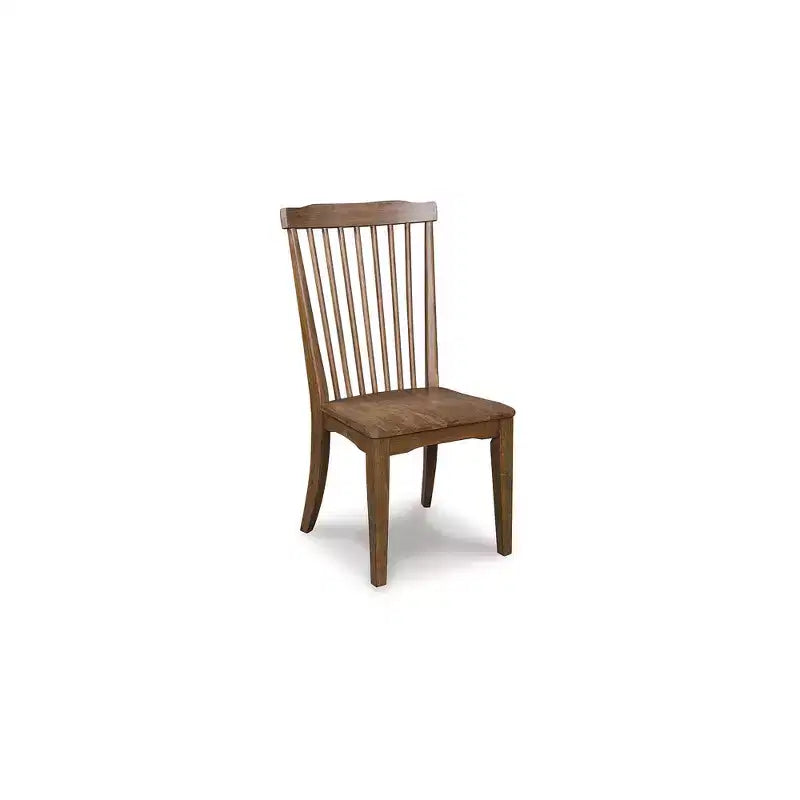 Signature Design by Ashley Chadworth Dining Room Side Chairs, Set of 2, Brown Wood Spindle-Back Design