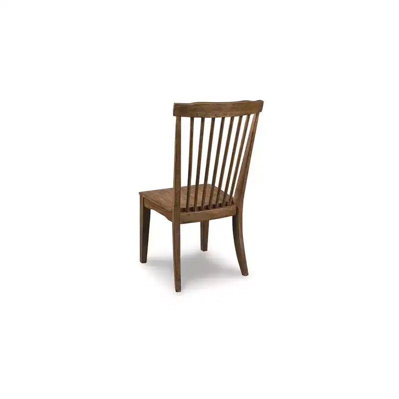 Signature Design by Ashley Chadworth Dining Room Side Chairs, Set of 2, Brown Wood Spindle-Back Design