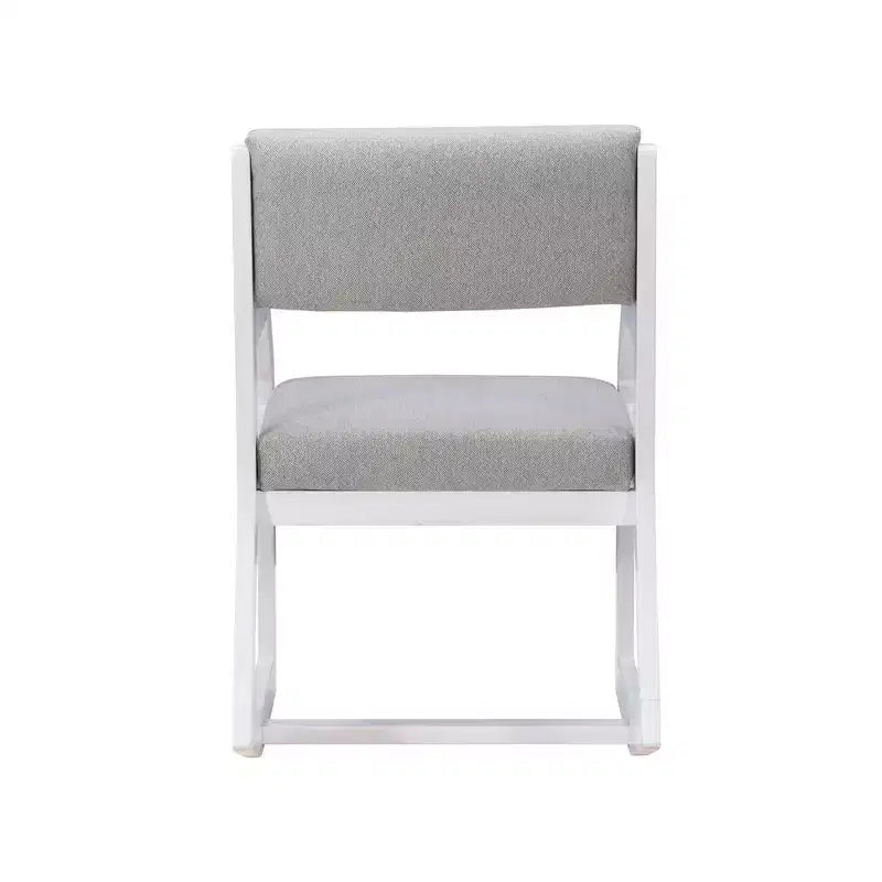 Robin Modern Upholstered Rocking Chair White - Linon: Beechwood Frame, Removable Cushions, Bedroom & Living Room Use