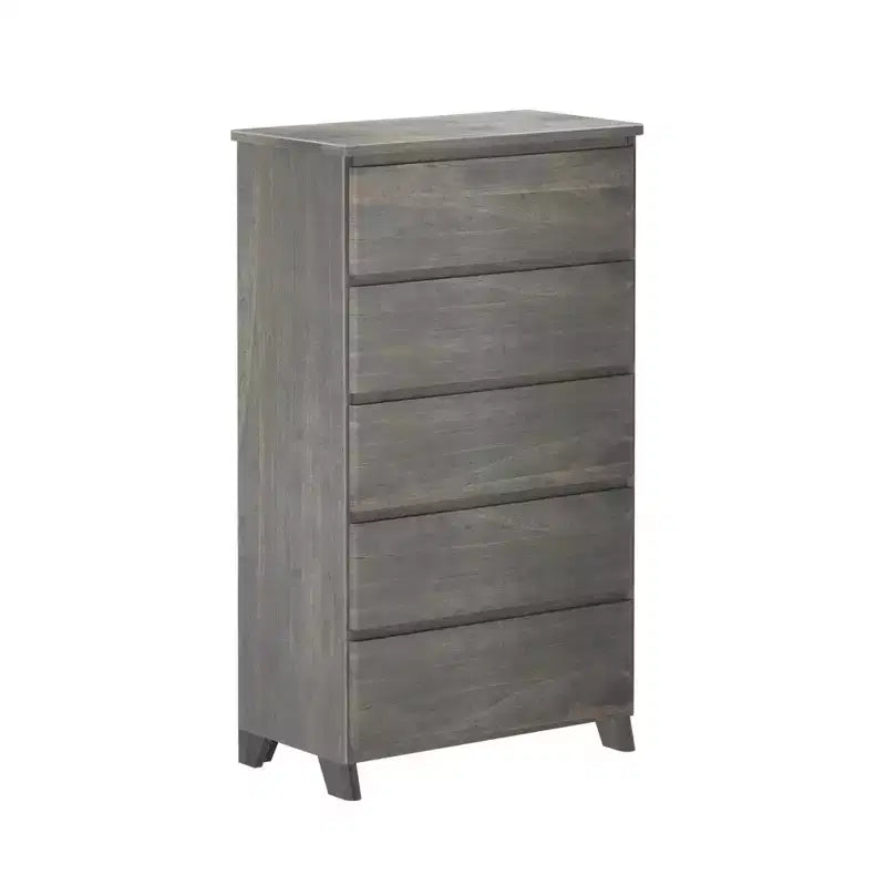 Max & Lily Dresser, 5 Storage Drawers Farmhouse Solid Wood Bedroom Dressers