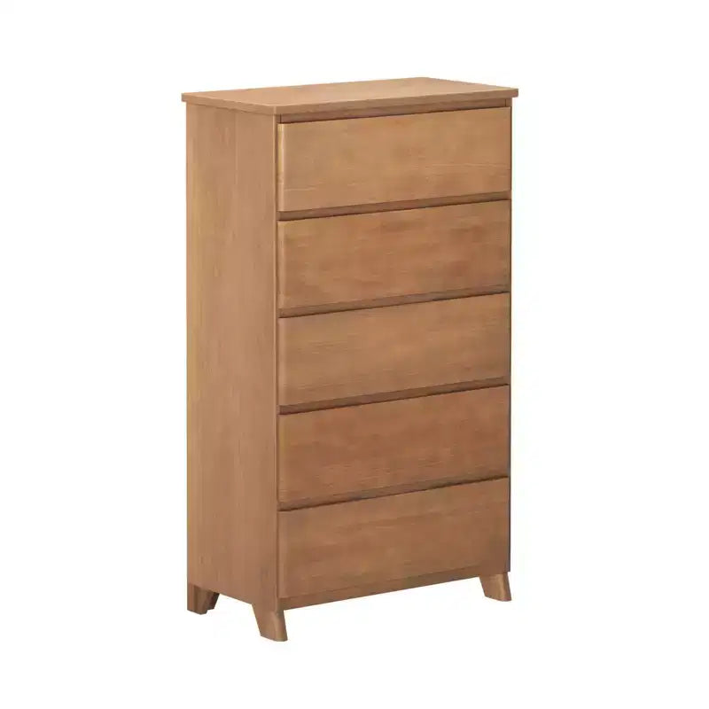 Max & Lily Dresser, 5 Storage Drawers Farmhouse Solid Wood Bedroom Dressers