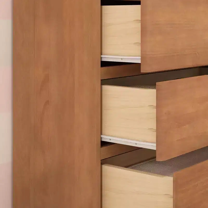 Max & Lily Dresser, 5 Storage Drawers Farmhouse Solid Wood Bedroom Dressers