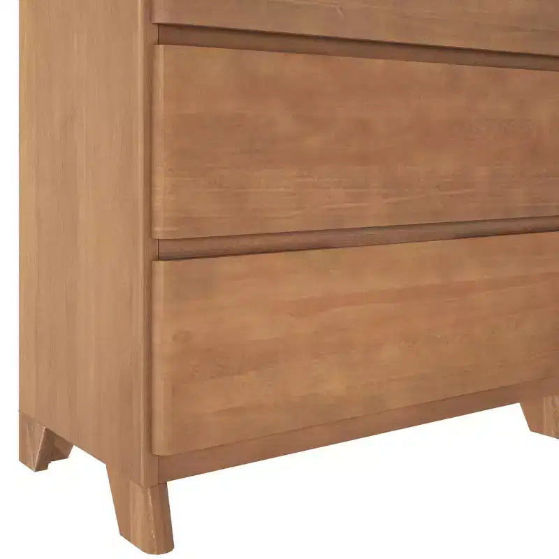 Max & Lily Dresser, 5 Storage Drawers Farmhouse Solid Wood Bedroom Dressers