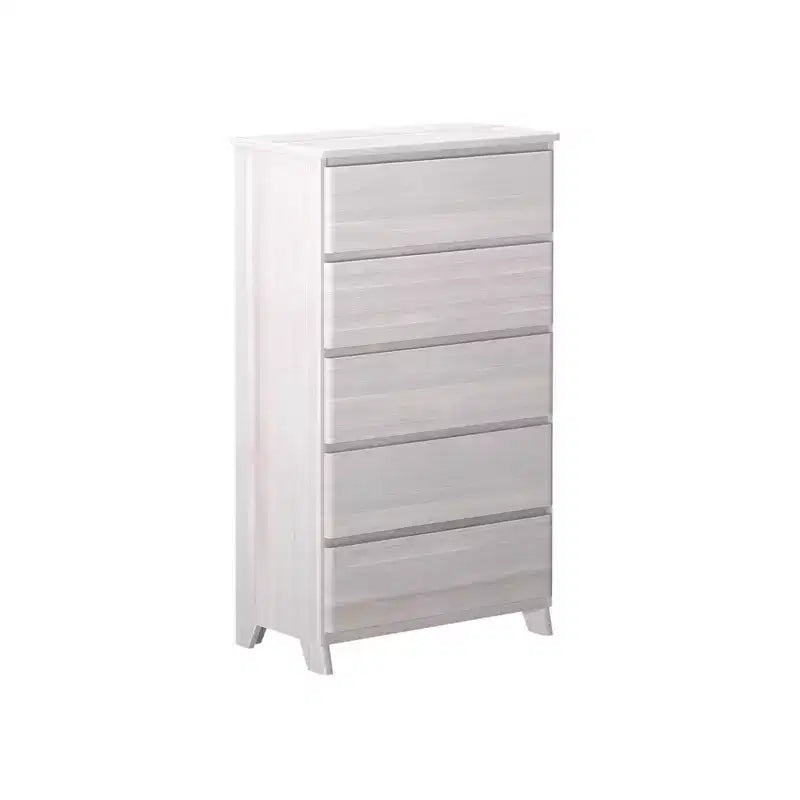 Max & Lily Dresser, 5 Storage Drawers Farmhouse Solid Wood Bedroom Dressers
