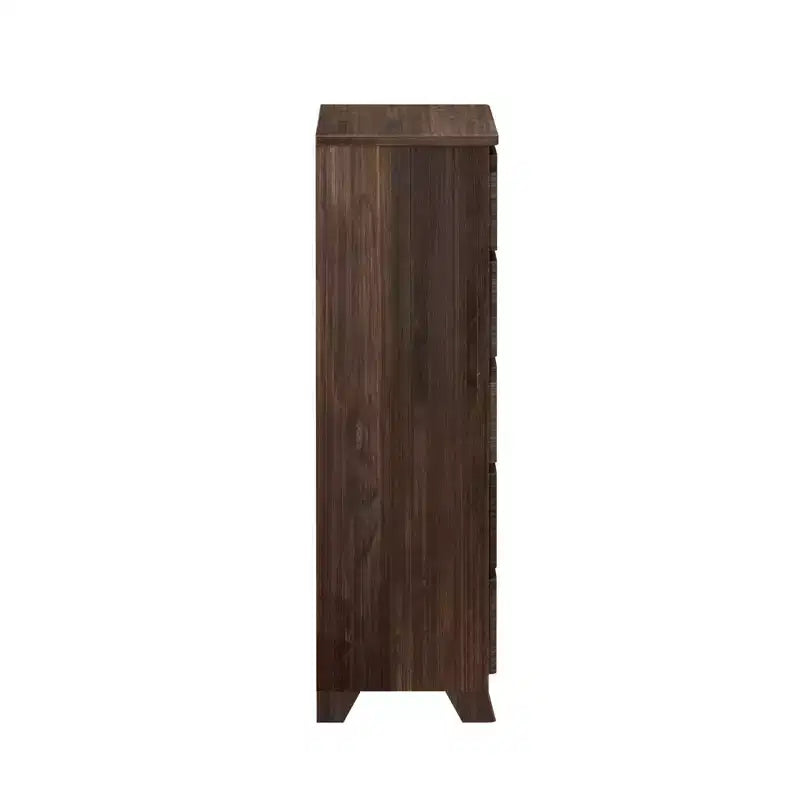 Max & Lily Dresser, 5 Storage Drawers Farmhouse Solid Wood Bedroom Dressers