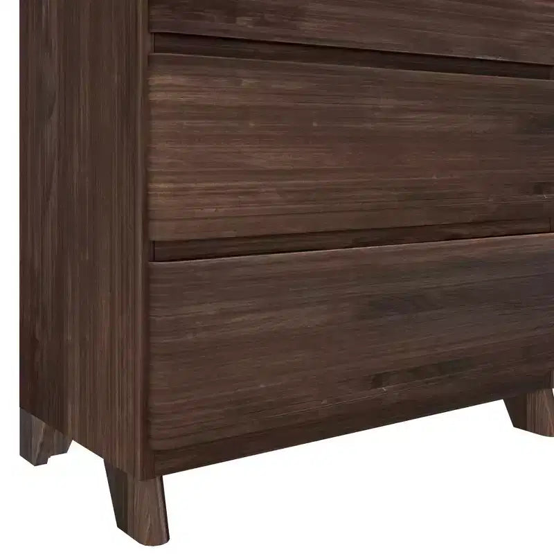 Max & Lily Dresser, 5 Storage Drawers Farmhouse Solid Wood Bedroom Dressers